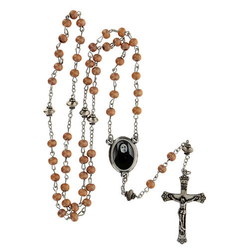 Rosenkranz von Schwester Lucia Dos Santos mit Kügelchen aus Holz (5 mm) - Kollektion Glaubenskronen 4/47 5