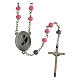 Novena Rosary Our Lady of Fatima, pink wood beads 6 mm - Faith Collection 6/47 s3