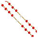 Rosary of Our Lady of Mount Carmel, 6 mm glass beads, coral-coloured - Faith Collection 7/47 s4