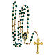 Apparitions rosary in green wood beads 6 mm - Faith Collection 8/47 s5