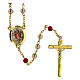 Rosenkranz der Heiligen Dreifaltigkeit mit Perlen aus grauem Glas (6 mm) - Kollektion Glaubenskronen 10/47 s1