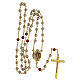 Rosenkranz der Heiligen Dreifaltigkeit mit Perlen aus grauem Glas (6 mm) - Kollektion Glaubenskronen 10/47 s5