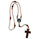 Camino de Santiago rosary with transparent glass beads 6 mm - Faith Collection 12/47 s5