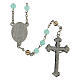 Rosary of the Word, 6 mm light blue glass beads - Faith Collection 13/47 s3