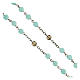 Rosary of the Word, 6 mm light blue glass beads - Faith Collection 13/47 s4