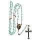 Rosary of the Word, 6 mm light blue glass beads - Faith Collection 13/47 s5