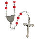 Rosary for Children, 6 mm coral-coloured glass beads - Faith Collection 15/47 s3