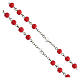 Rosary for Children, 6 mm coral-coloured glass beads - Faith Collection 15/47 s4