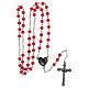 Rosary for Children, 6 mm coral-coloured glass beads - Faith Collection 15/47 s5