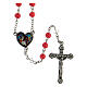 Children rosary with coral glass beads 6 mm - Faith Collection 15/47 s1