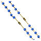 Hundertjahr-Rosenkranz mit Perlen aus blauem Glas (6 mm) - Kollektion Glaubenskronen 16/47 s4