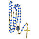 Hundertjahr-Rosenkranz mit Perlen aus blauem Glas (6 mm) - Kollektion Glaubenskronen 16/47 s5