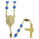 Centenary Rosary with blue glass beads 6 mm - Faith Collection 16/47 s3