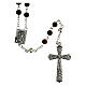 Obedience rosary with brown glass beads 6 mm - Faith Collection 17/47 s1
