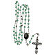 Rosary SS. Francis Jacinta light green wood beads 6 mm - Faith Collection 20/47 s5
