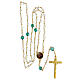 Rosary of the Acceptance, 6 mm faceted beads, clear glass - Faith Collection 21/47 s5