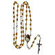 Rosary of Pope John Paul I, 5 mm yellow wood beads - Faith Collection 22/47 s5