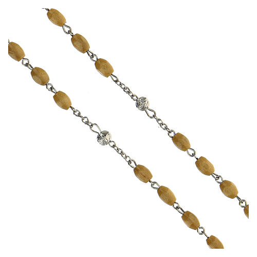 Pope John Paul I rosary, yellow wood beads 5 mm - Faith Collection 22/47 4