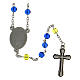 Rosary of the Holy Family, 6 mm beads, blue glass - Faith Collection 25/47 s3