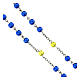 Rosary of the Holy Family, 6 mm beads, blue glass - Faith Collection 25/47 s4