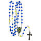 Holy Family Rosary with blue glass beads 6 mm - Faith Collection 25/47 s5