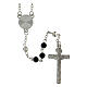 Rosary of the Compassion, 6 mm beads, black glass - Faith Collection 26/47 s3