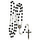 Rosary of the Compassion, 6 mm beads, black glass - Faith Collection 26/47 s5