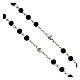 Compassion Rosary with black glass beads 6 mm - Faith Collection 26/47 s4