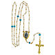 Immaculate Conception rosary faceted transparent glass 6 mm - Faith Collection 27/47 s5
