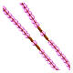 Rosario Pace grani vetro rosa 6 mm - Collezione Corone Fede 28/47 s4