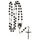 Papst Paul VI Rosenkranz mit Perlen aus braunem Glas (6 mm) - Kollektion Glaubenskronen 29/47 s5