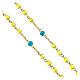 Rosary of the Faith, beads of 6 mm, yellow glass - Faith Collection 30/47 s4
