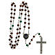 Rosary of All the Saints, beads of 6 mm, brown wood - Faith Collection 32/47 s5