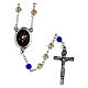 Rosary of the Penance, beads of 6 mm, grey glass - Faith Collection 36/47 s1