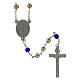 Penitential rosary with gray glass beads 6 mm - Faith Collection 36/47 s3