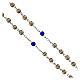 Penitential rosary with gray glass beads 6 mm - Faith Collection 36/47 s4