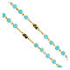 Rosary of the Sanctuary of Fátima, beads of 6 mm, light blue glass - Faith Collection 37/47 s4
