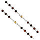 Rosary for the Conversion, brown beads, glass, 6 mm - Faith Collection 38/47 s4