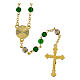 Rosary of Our Father, green beads, glass, 6 mm - Faith Collection 39/47 s3