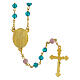 Rosary of Mary, Regina Mundi, turquoise beads, glass, 6 mm - Faith Collection 42/47 s3