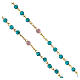 Queen Mary rosary with turquoise glass beads 6 mm - Faith Collection 42/47 s4