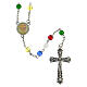 Rosary of the Missions, multicoloured beads, glass, 6 mm - Faith Collection 44/47 s1