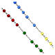 Rosary of the Missions, multicolored glass beads 6 mm - Faith Collection 44/47 s4