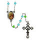 Rosary of the Child Mary, light blue beads, glass, 6 mm - Faith Collection 46/47 s1