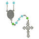 Rosary of the Child Mary, light blue beads, glass, 6 mm - Faith Collection 46/47 s3
