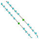 Rosary of the Child Mary, light blue beads, glass, 6 mm - Faith Collection 46/47 s4