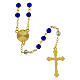 Rosary of the Gospel, blue beads, glass, 6 mm - Faith Collection 47/47 s3
