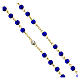 Rosary of the Gospel, blue beads, glass, 6 mm - Faith Collection 47/47 s4