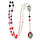 Devotional rosary of Saint Michael, 6 mm semi-crystal beads s5