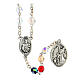 Saint Michael devotional rosary in crystal 6 mm s3